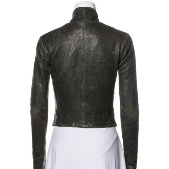 veda leather moto jacket - Picture 3 of 8